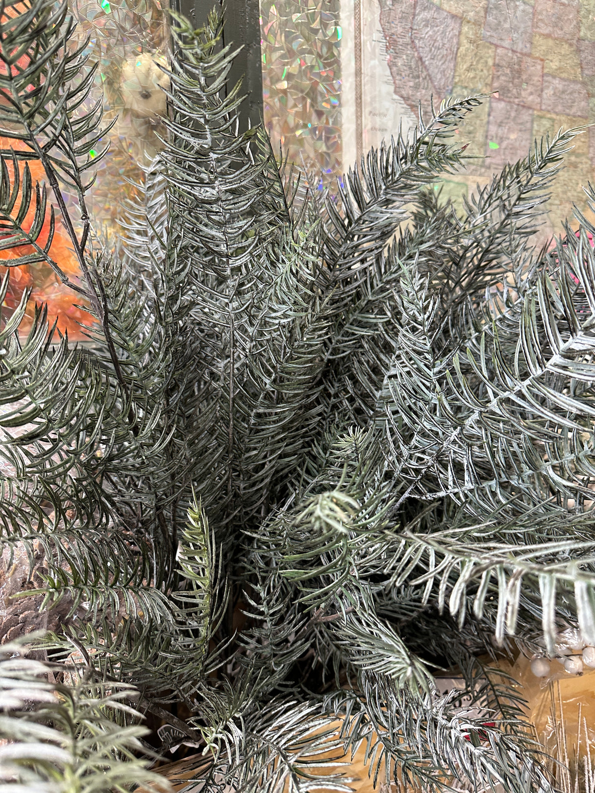 Mixed First Snow Blue Spruce Pine Spray