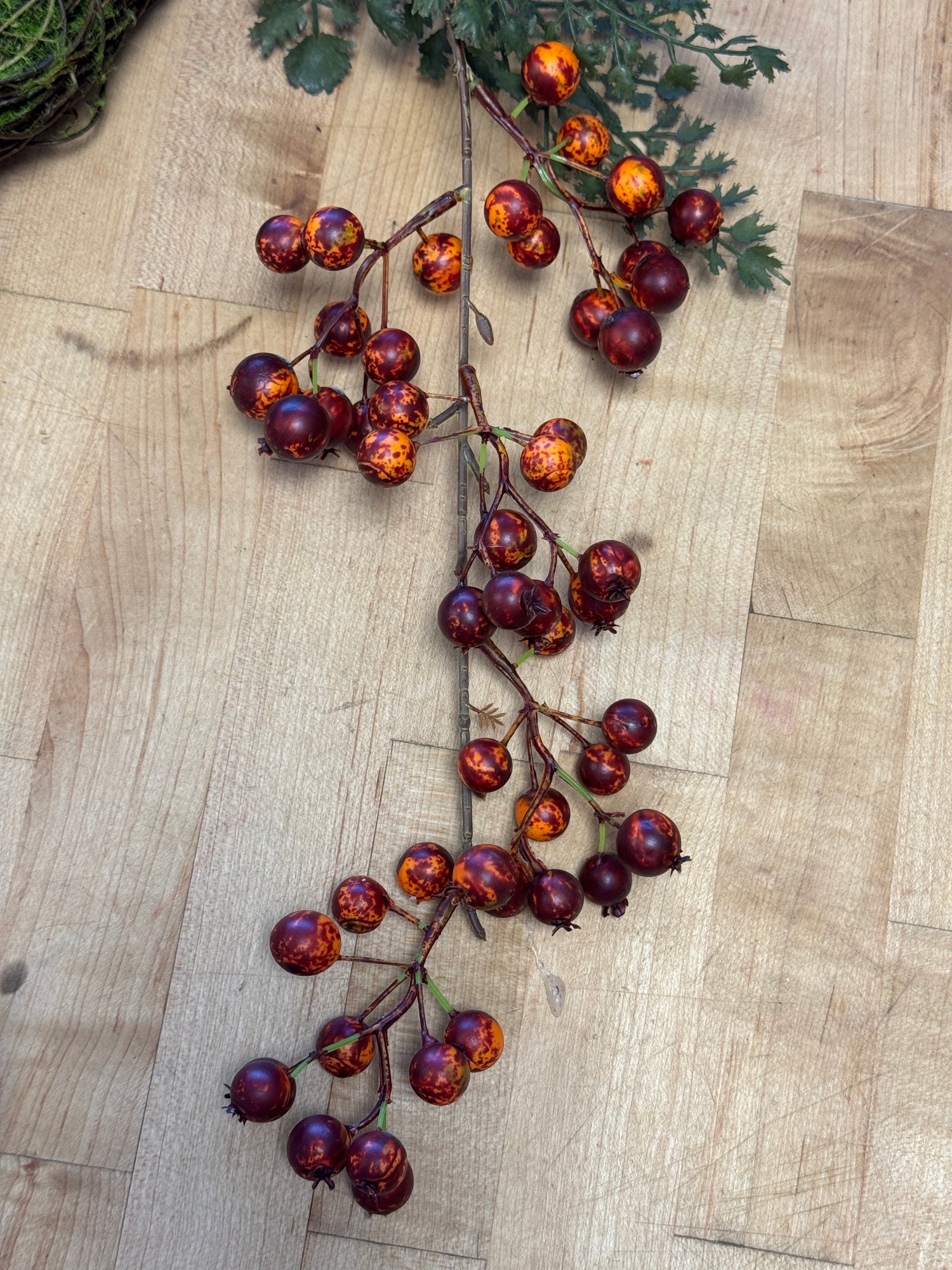 Burgundy Rosehip Berry Spray