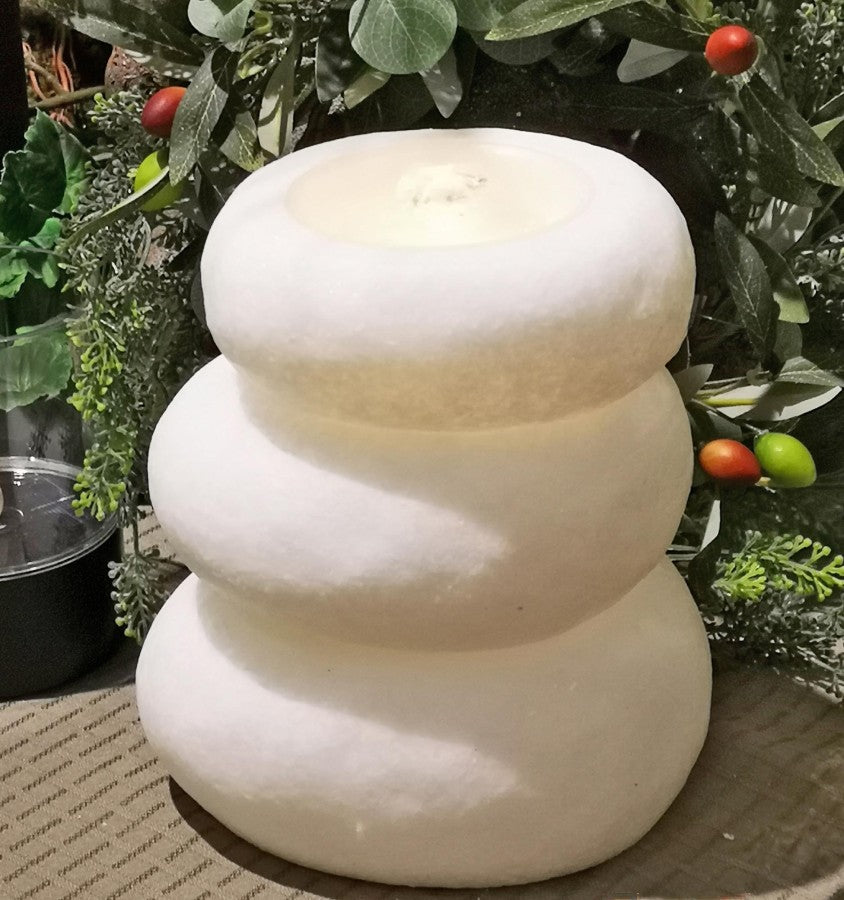 White Rock Fountain Candle