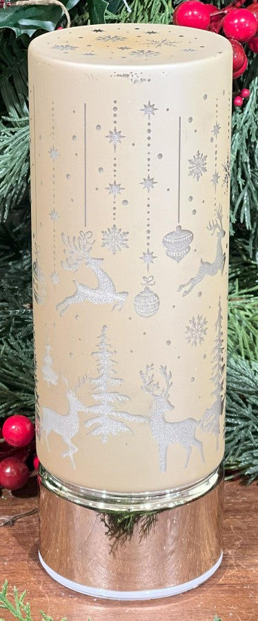 Gold Rotating Lighted Luminary