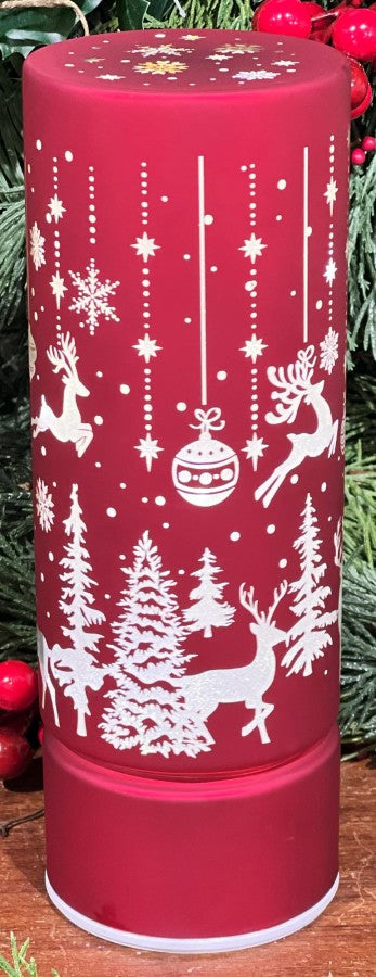 Red Rotating Lighted Luminary