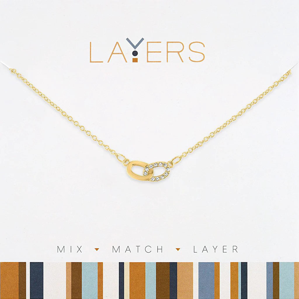 Gold Link Layers Necklace