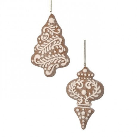Resin Gingerbread Ornament - 2 Styles