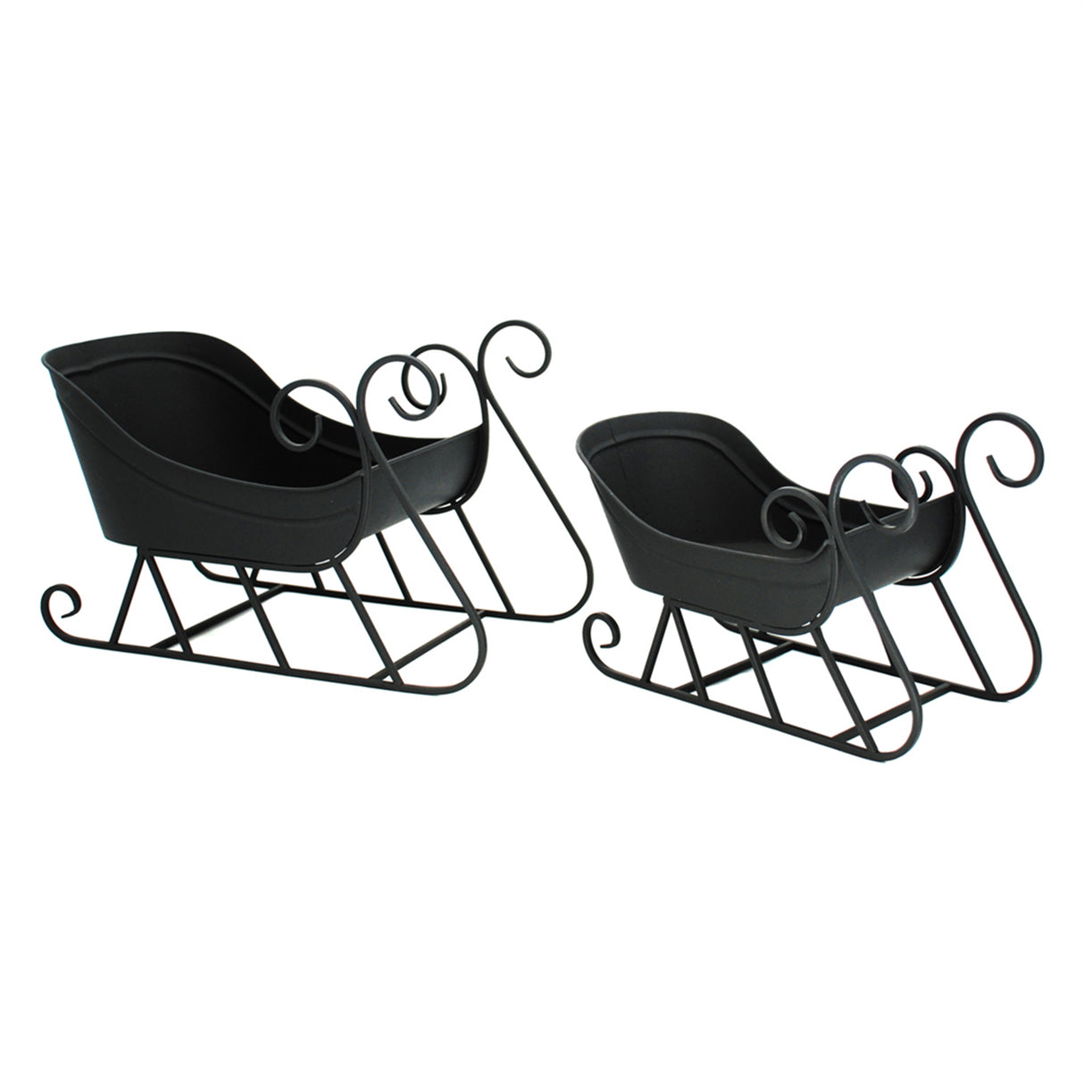 Holiday Black Sleigh -2 Sizes