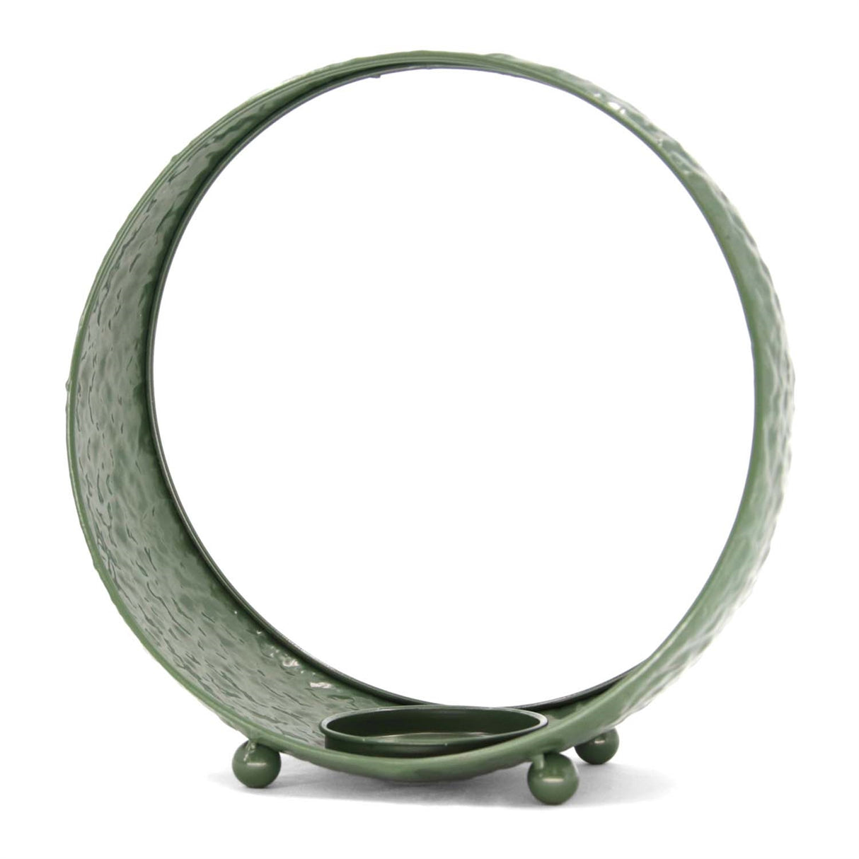 Green Round Open Lantern