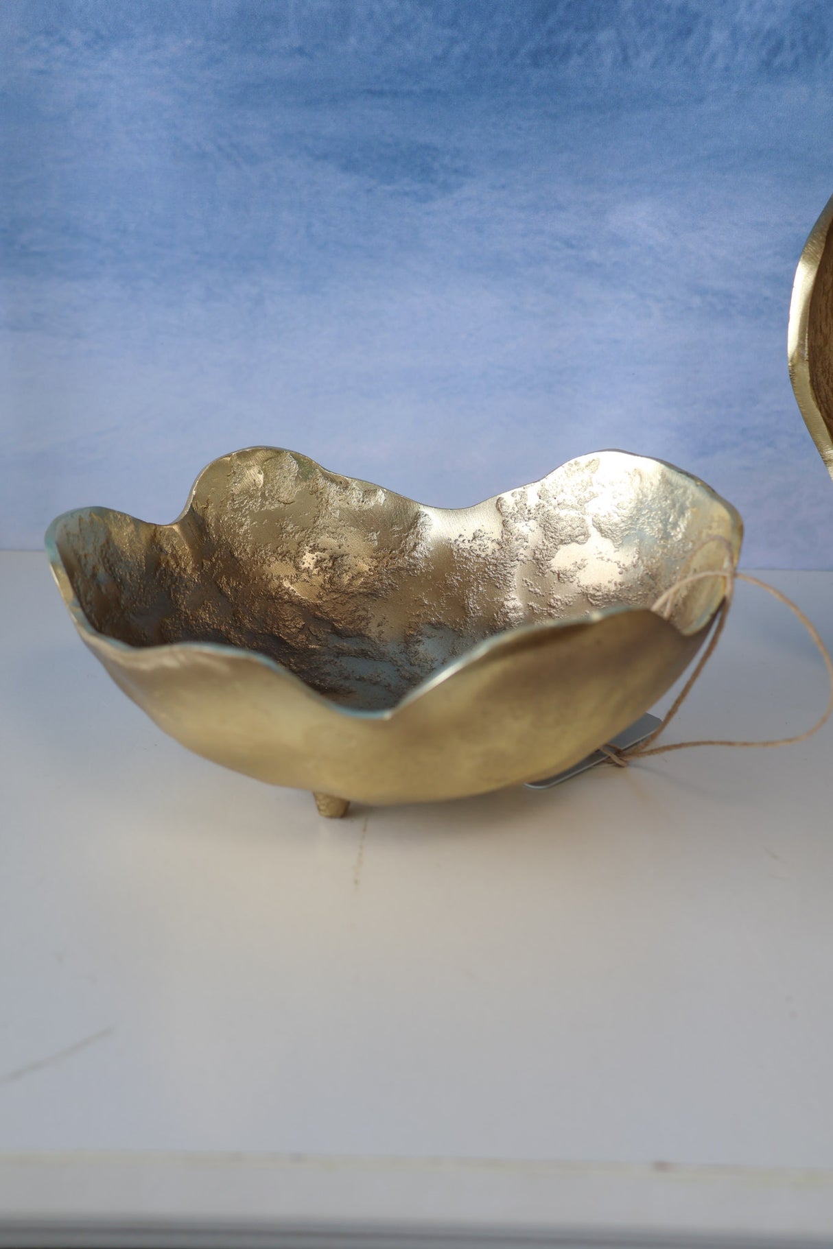 Gold Metal Organic Bowls -3 Sizes