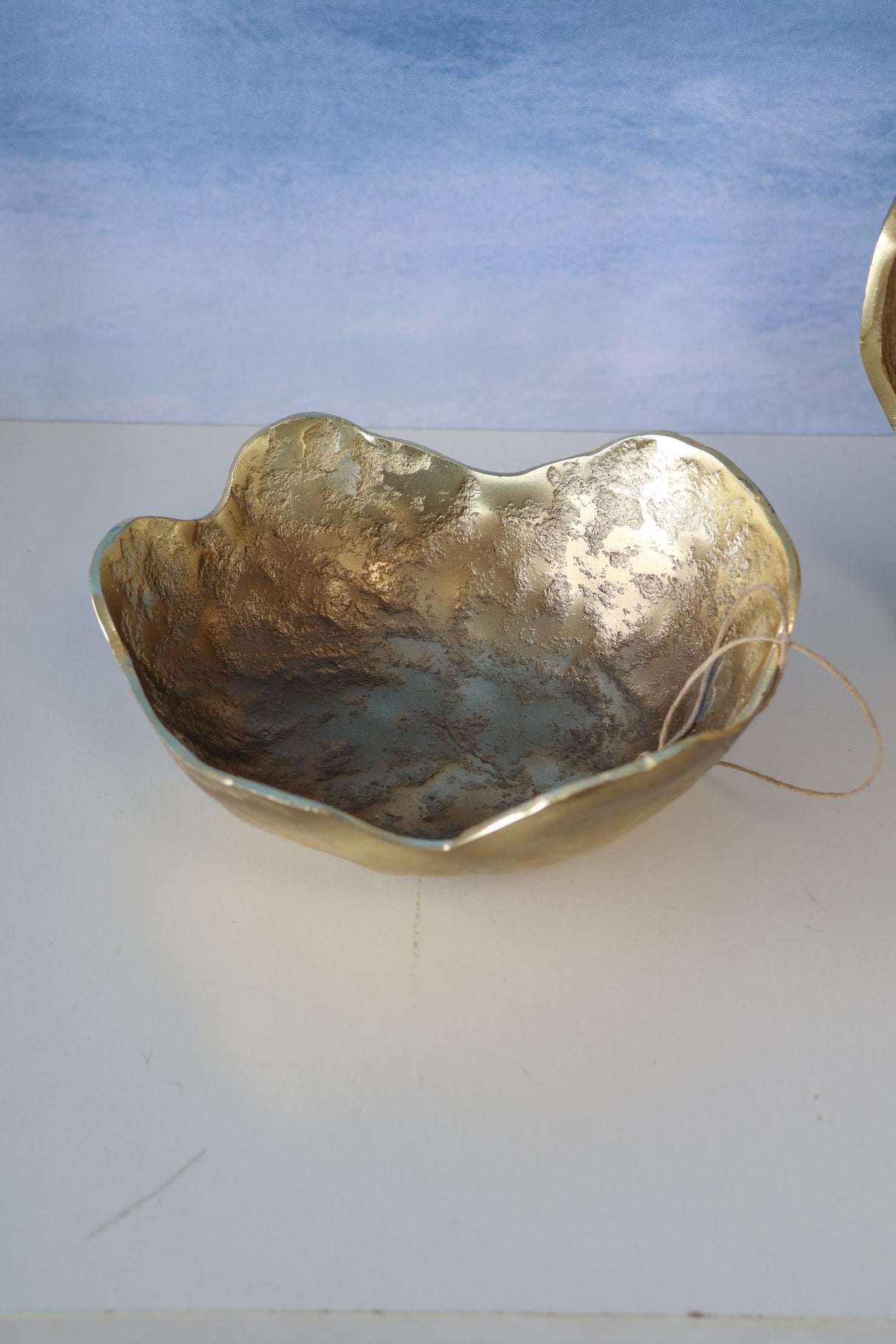 Gold Metal Organic Bowls -3 Sizes