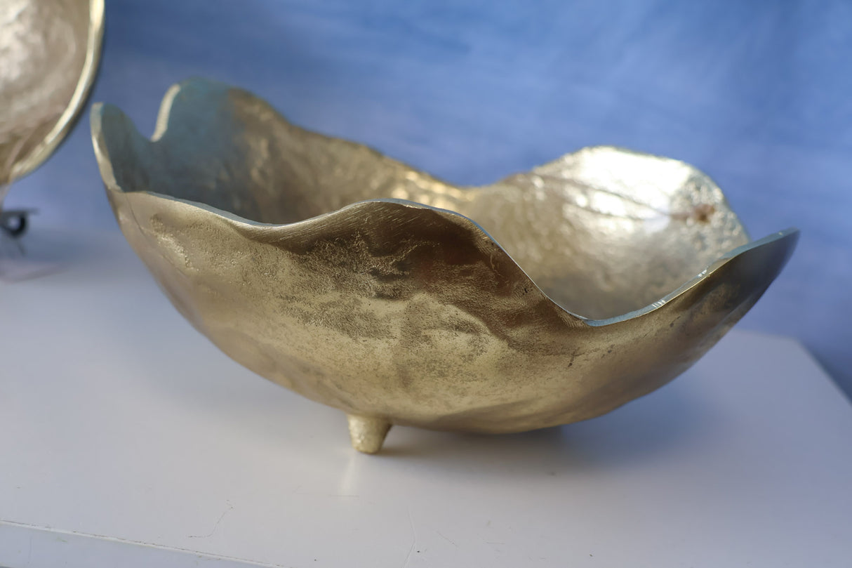 Gold Metal Organic Bowls -3 Sizes