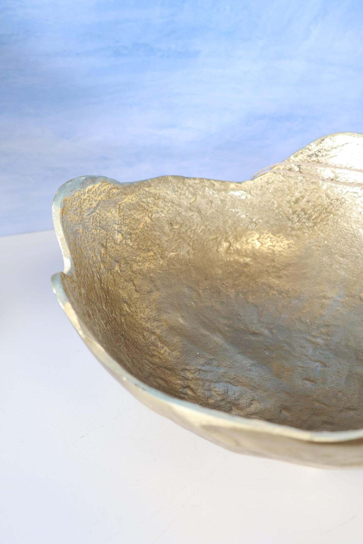Gold Metal Organic Bowls -3 Sizes