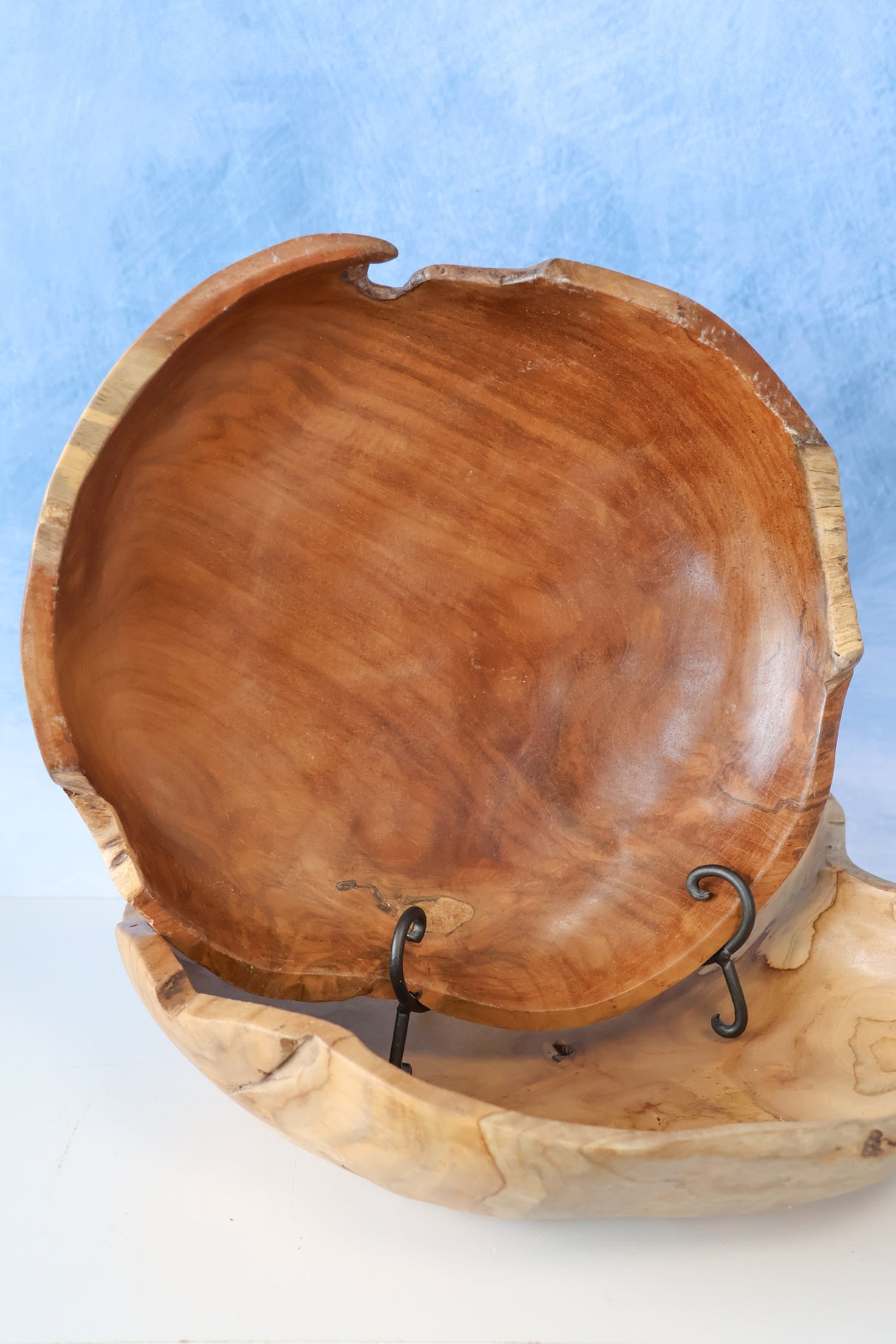 Large Wooden Carved Bowl