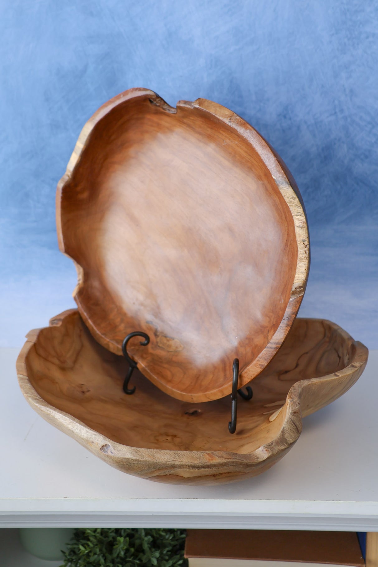 Large Wooden Carved Bowl
