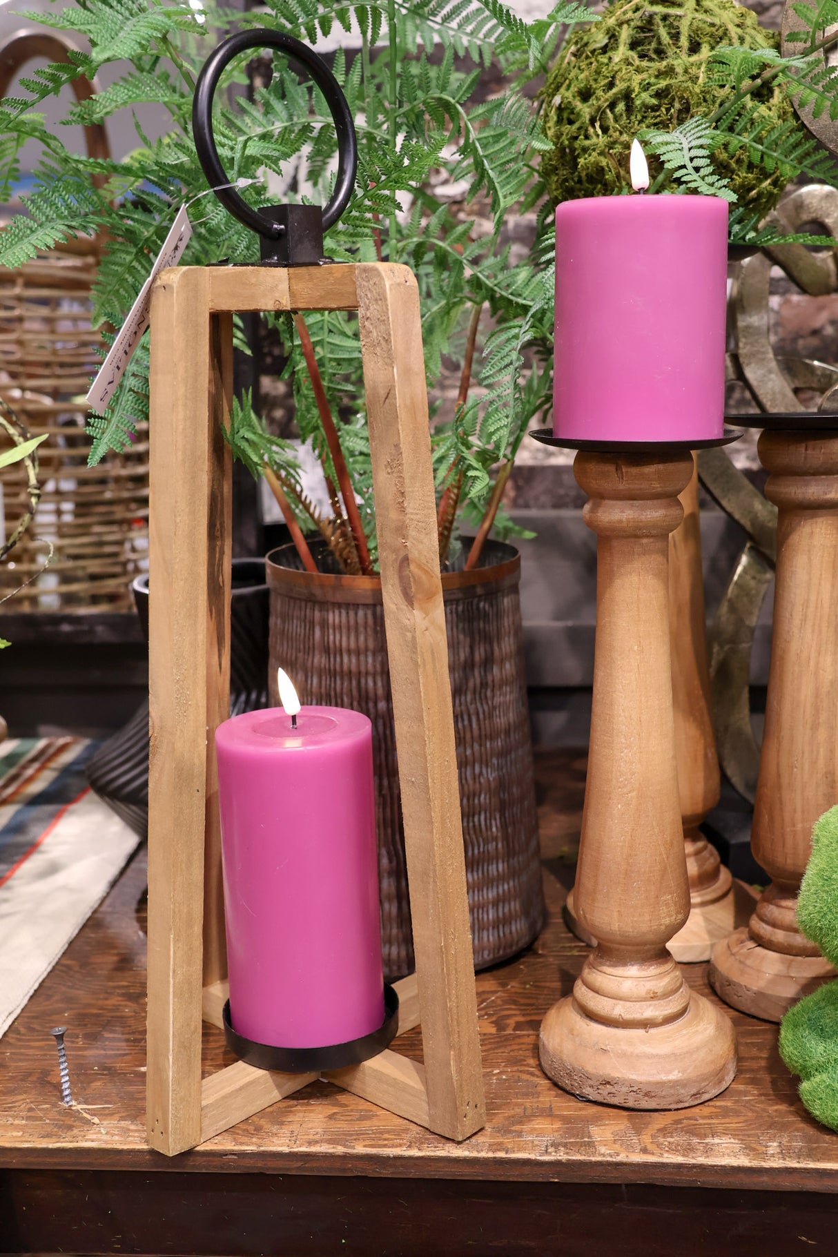 Wanda Candleholder Lantern -2 Sizes