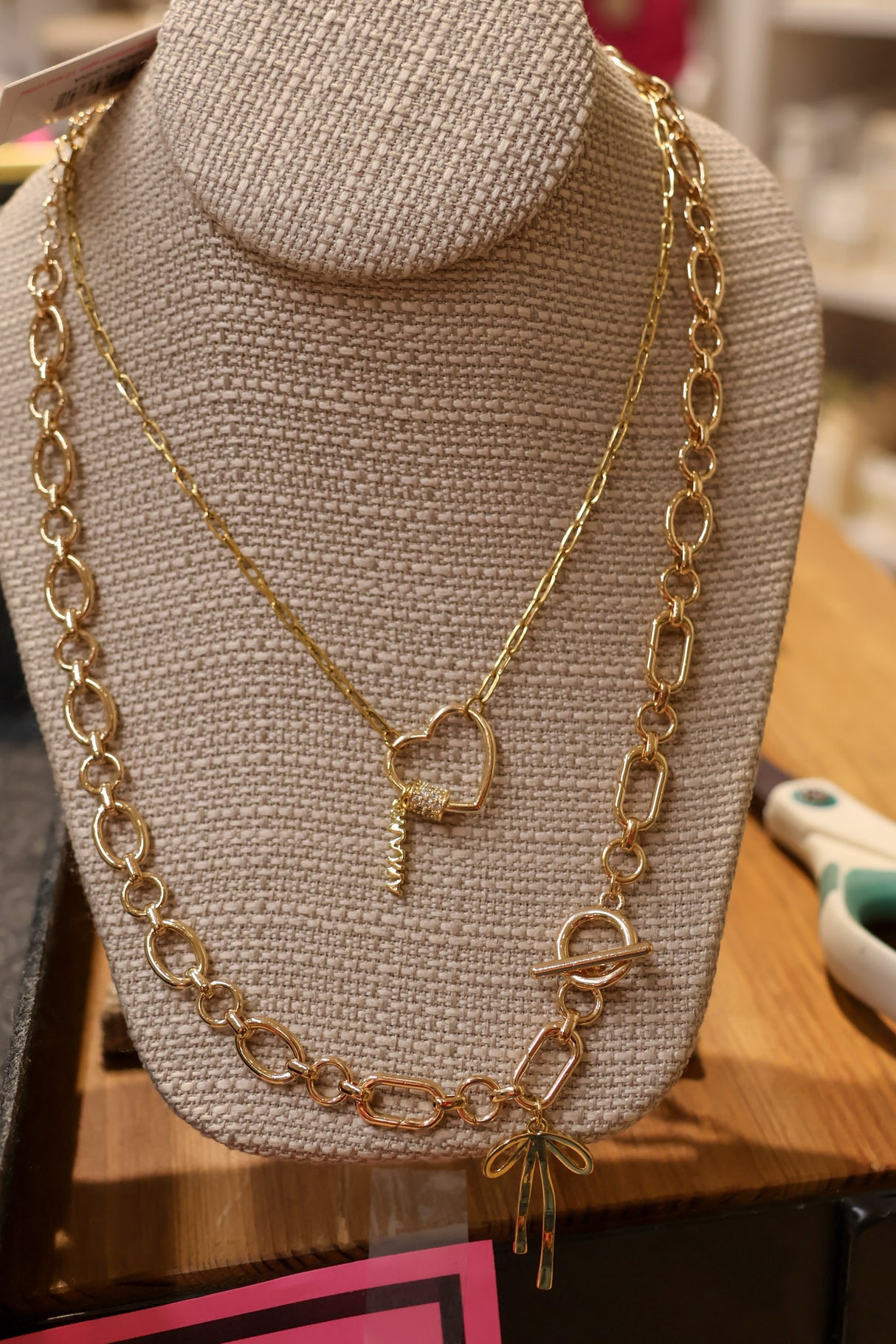 18k Gold Plated Paperclip Parker Necklace