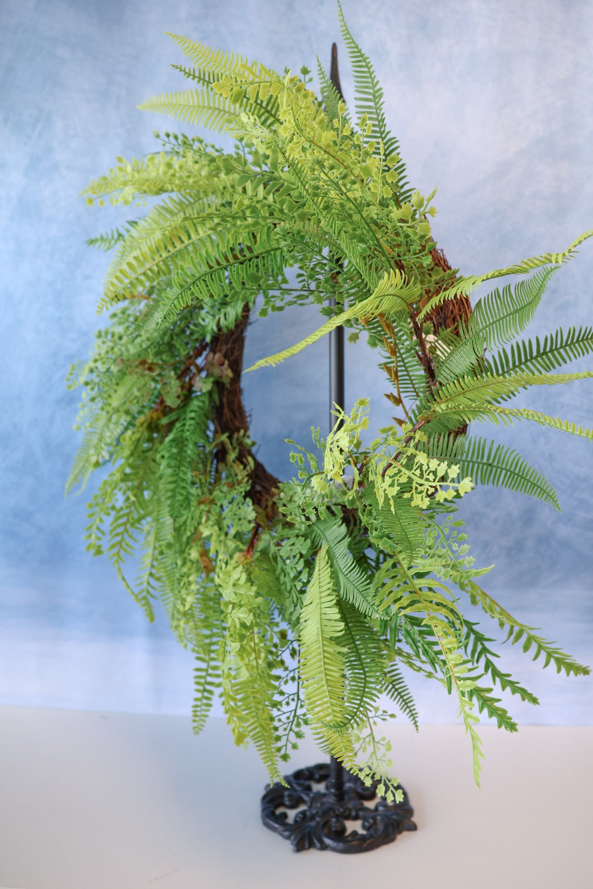 24" Real Touch Fern Wreath