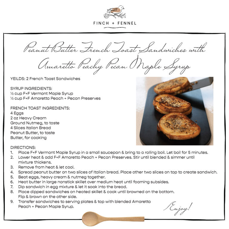 Amaretto Peach + Pecan Preserves