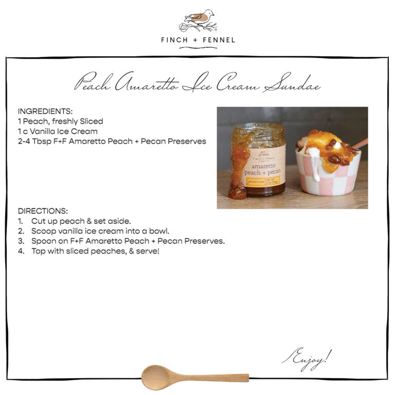 Amaretto Peach + Pecan Preserves