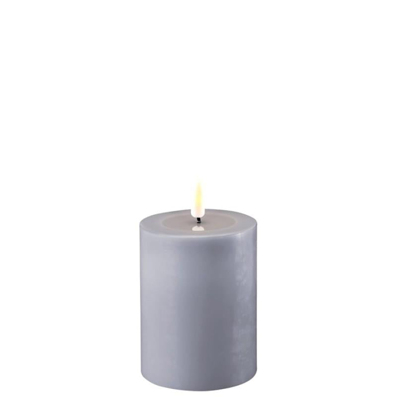 Deluxe Dust Blue LED Candle 3X4 Inch