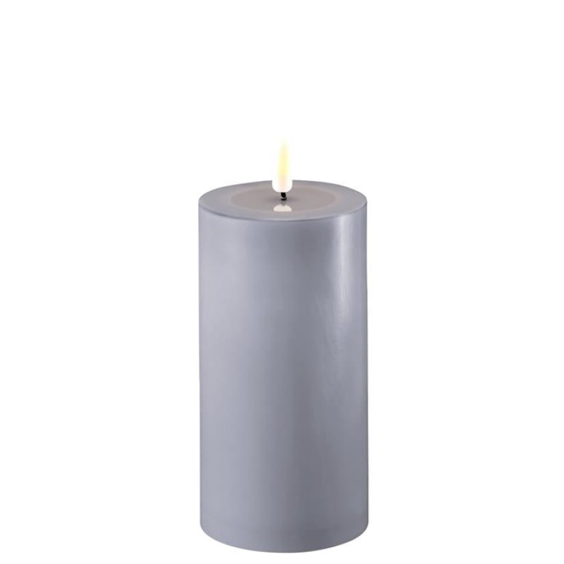 Deluxe Dust Blue LED Candle 3X6 Inch