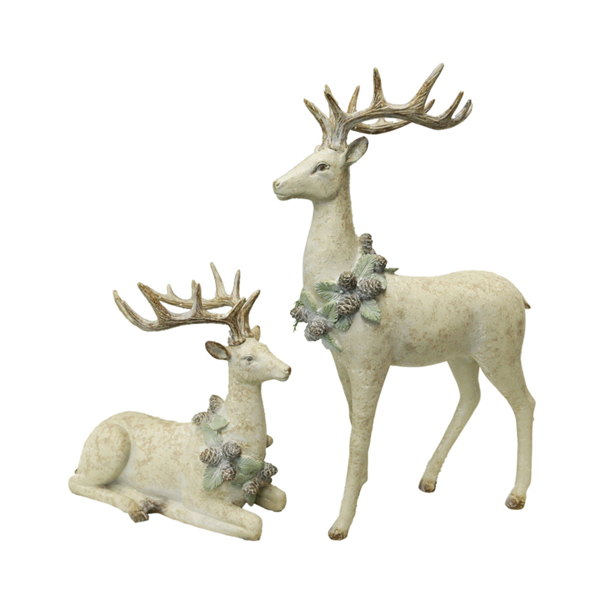 Large Resin Antique Deer - 2 Styles