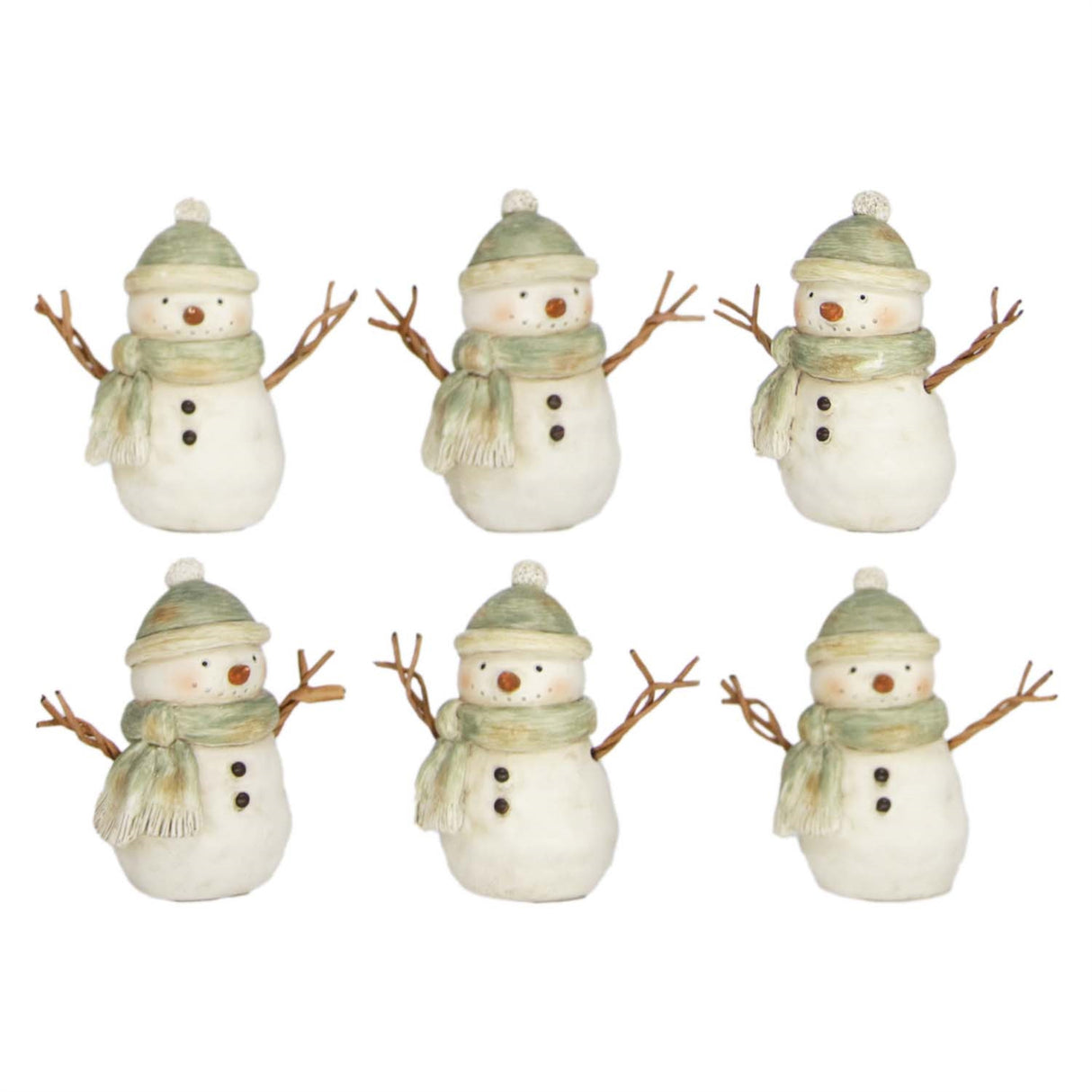 Mini Sage Snowmen