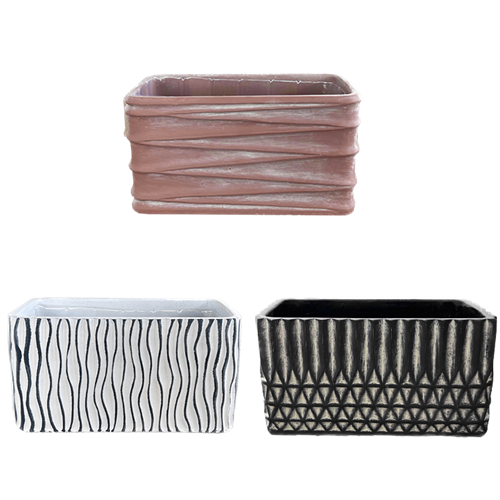 Doorsen Rectangle Planter - 3 Colors