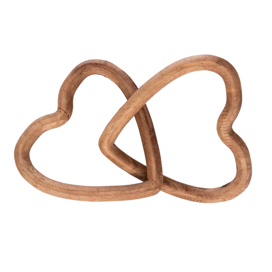 Wood Link Heart