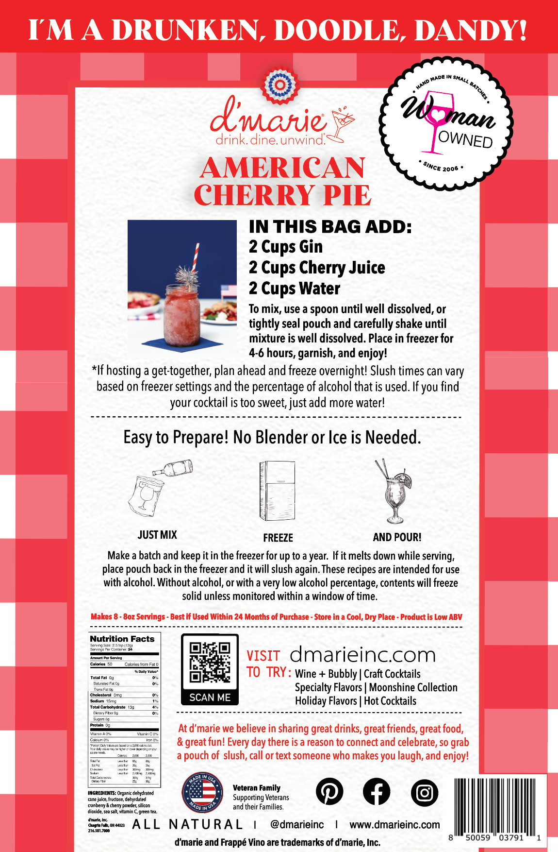 American Cherry Pie Slush Mix