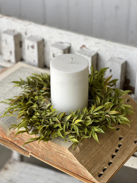 12" Smilax Candle Ring