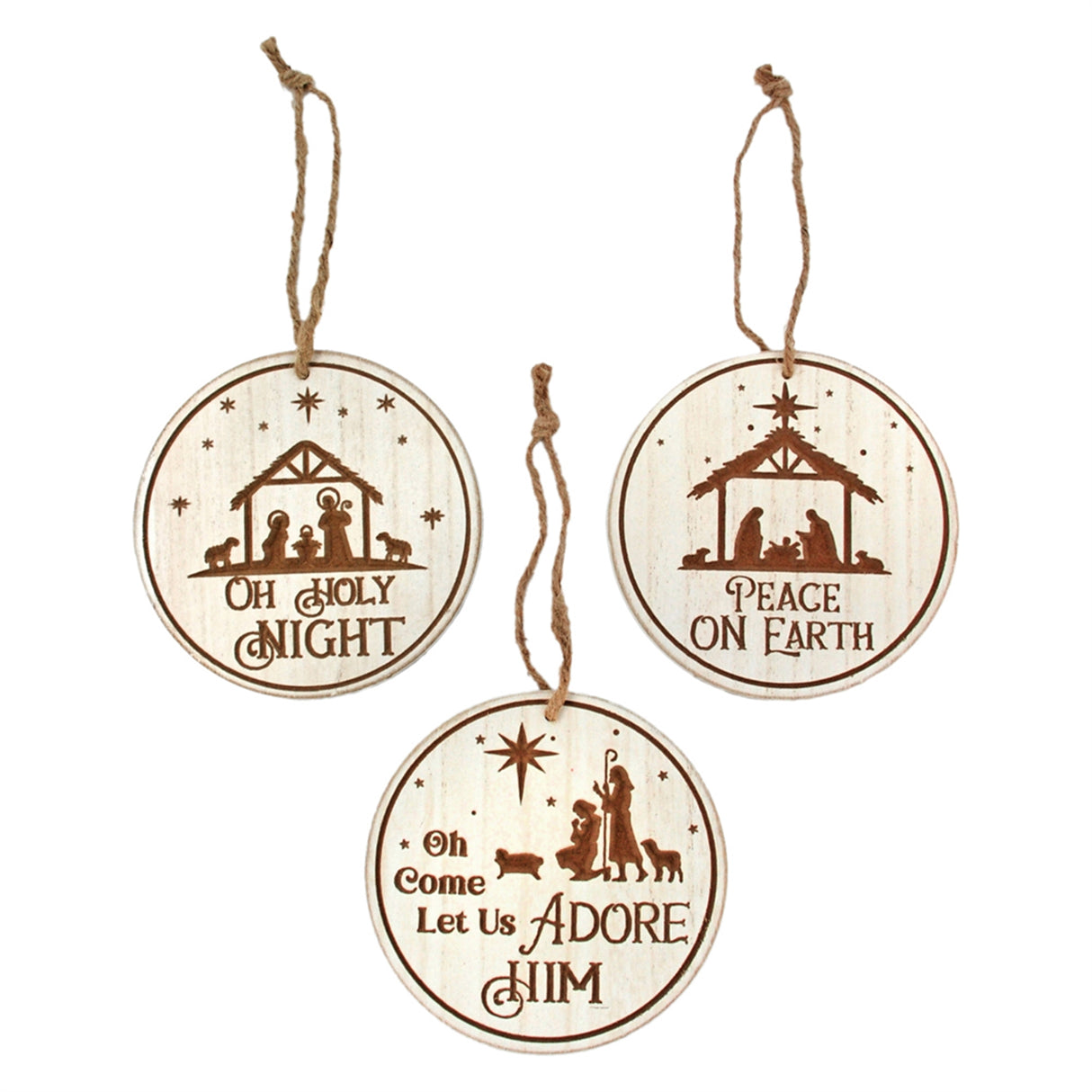 White O Holy Night Ornament -3 Styles