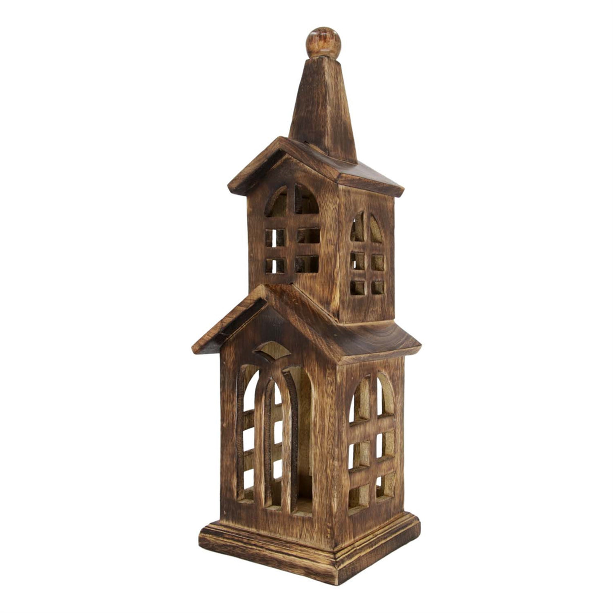 Dark Mango Wood Church