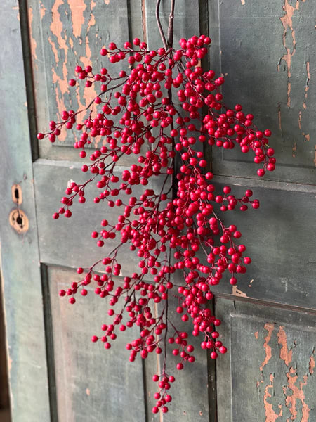 31" Matte Weatherproof Berry Teardrop
