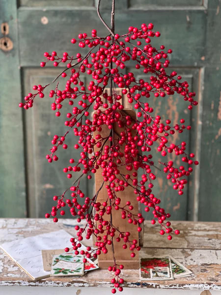31" Matte Weatherproof Berry Teardrop
