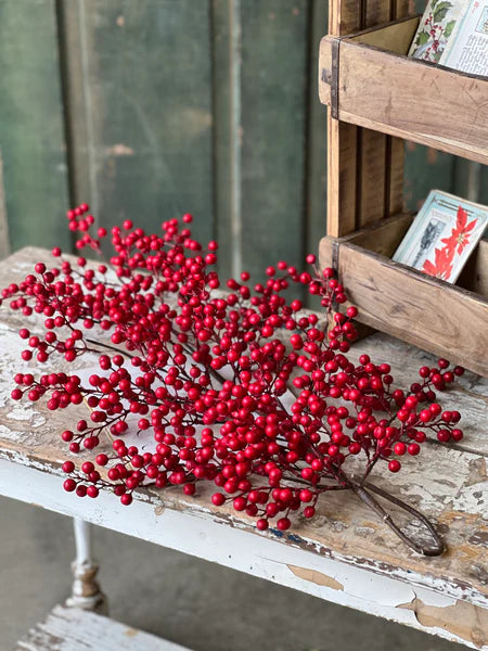 31" Matte Weatherproof Berry Teardrop