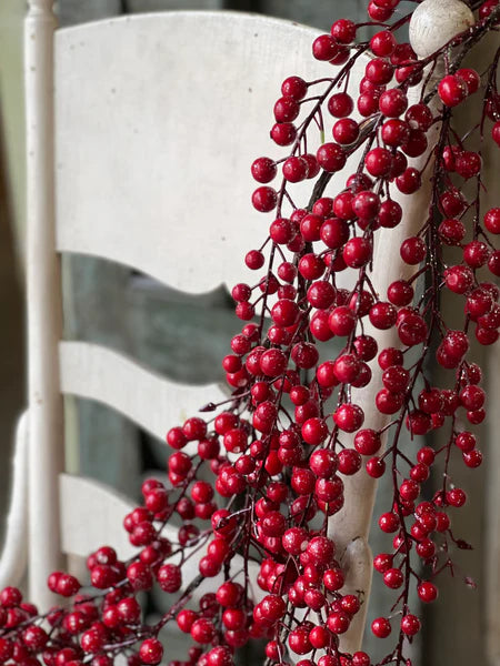 5' Iced Weatherproof Berry Garland