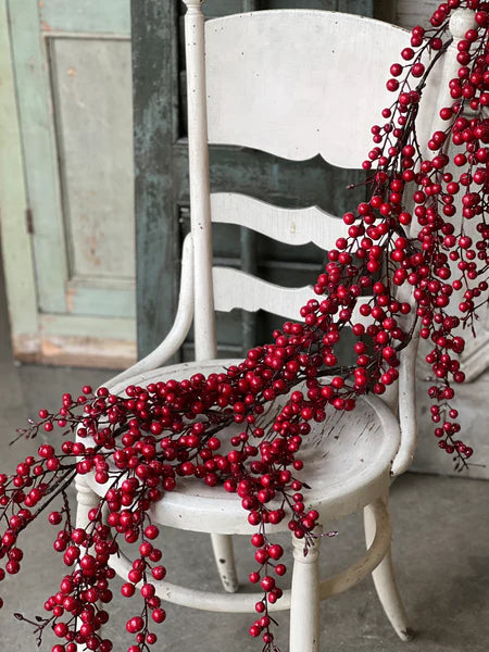5' Iced Weatherproof Berry Garland