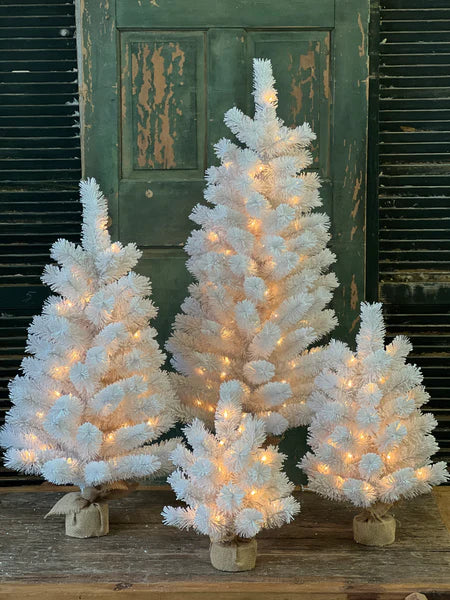 24" Lighted Winter Palette Tree