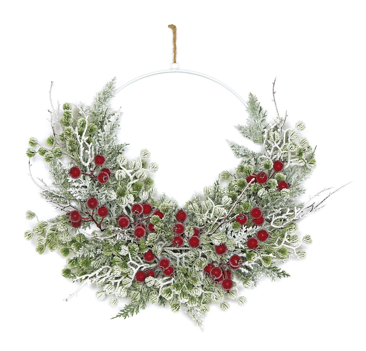 24" Pine & Crater Berry Wreathi