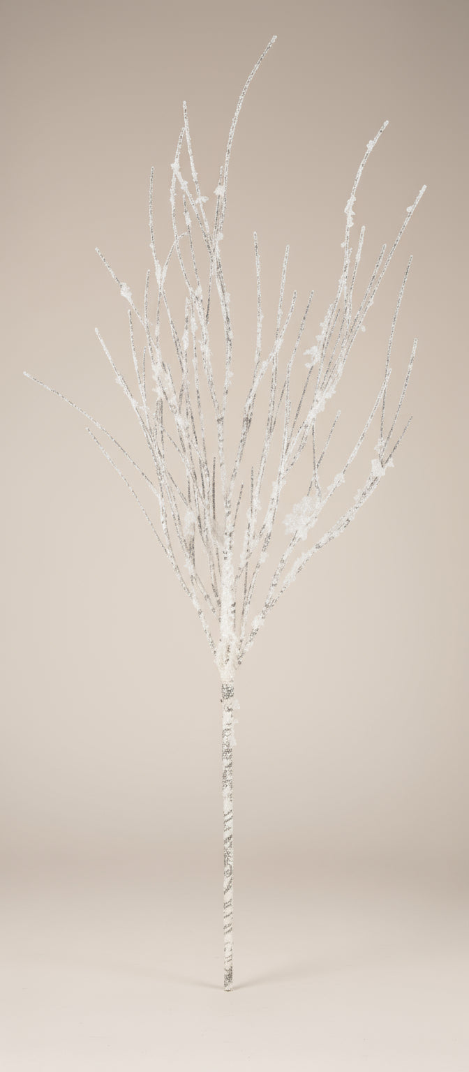 Snowy Charm Birch Spray