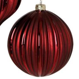 Burgundy Beauty Glass Ornament -2 Styles