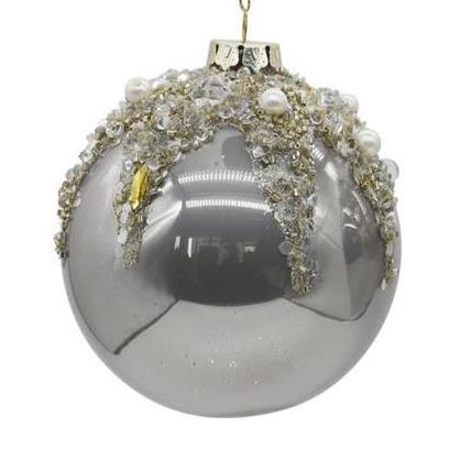Platinum Jewel Glass Ornament -2 Styles