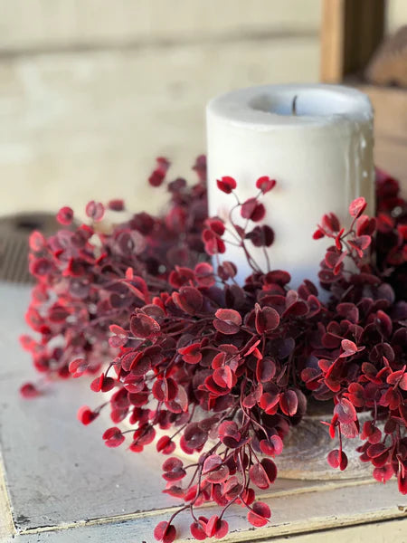 Rushing Red Leaves Candle Ring
