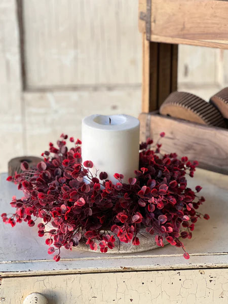 Rushing Red Leaves Candle Ring