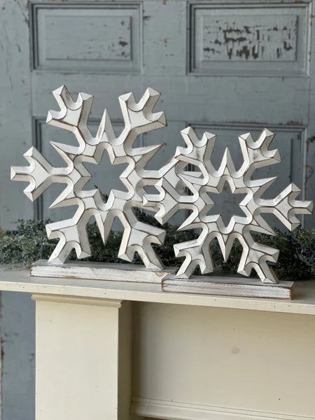 Freefall Wood Snowflakes - 2 Sizes