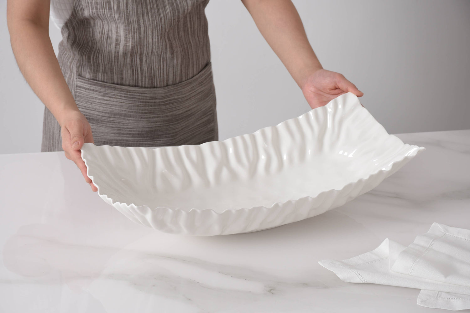 Porcelain Rectangular Centerpiece