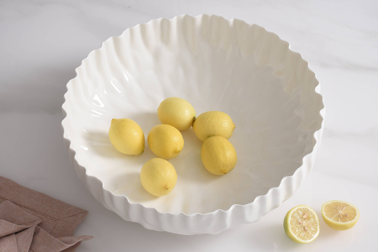 Porcelain Extra Large Shallow Bowl