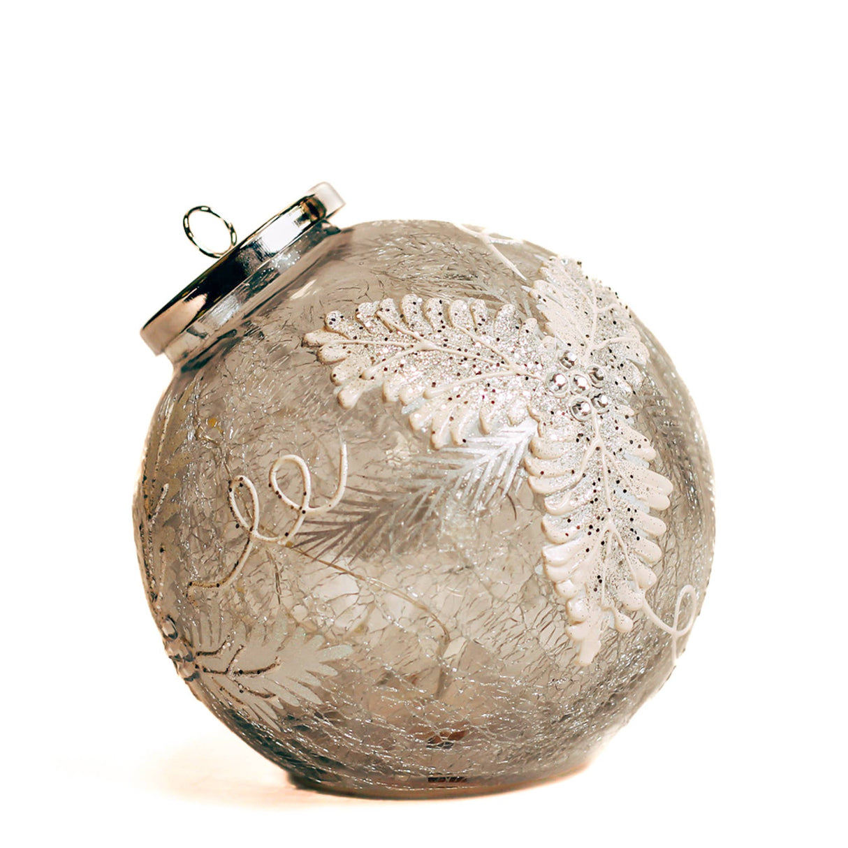 Frosted Pine Lighted Table Ornament