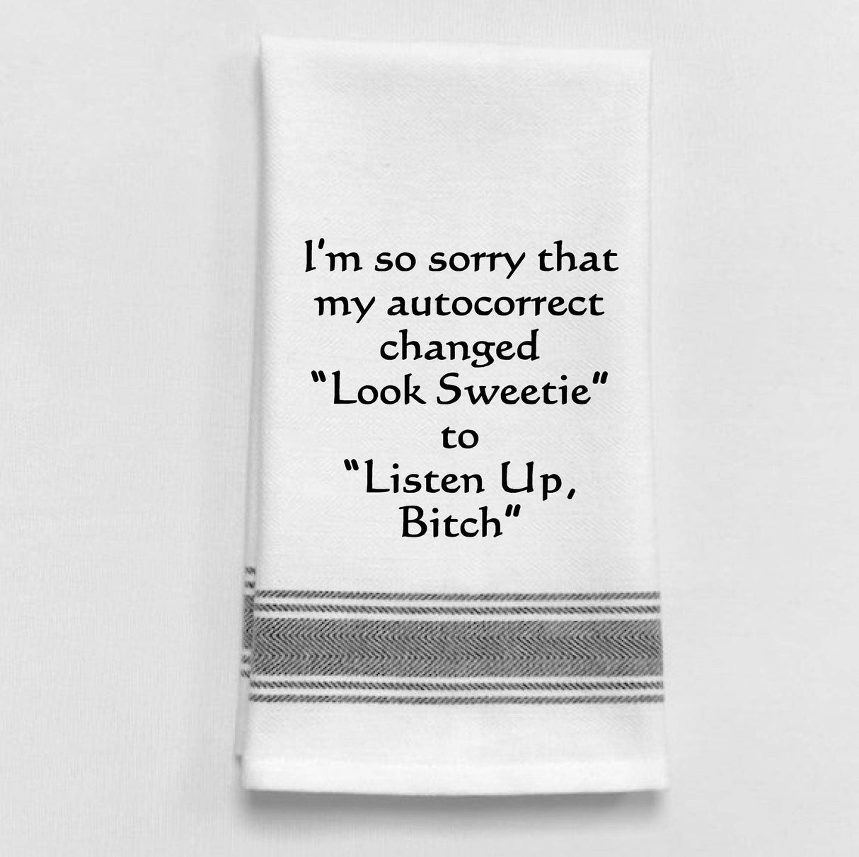 Autocorrect Funny Tea Towel
