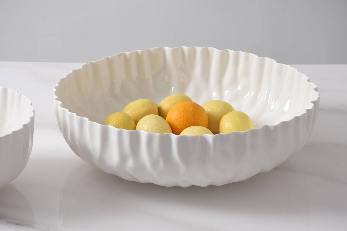Porcelain Extra Large Shallow Bowl