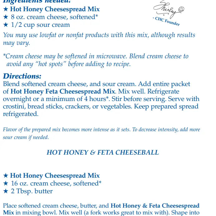 Hot Honey & Feta Cheesespread Mix