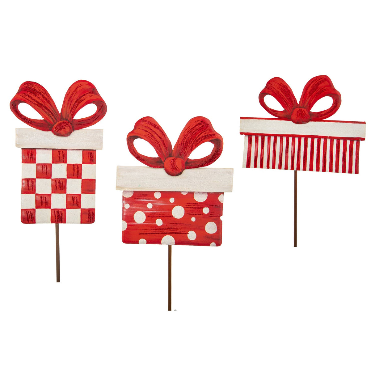 Classic Red & White Gift Stake - 3 Styles